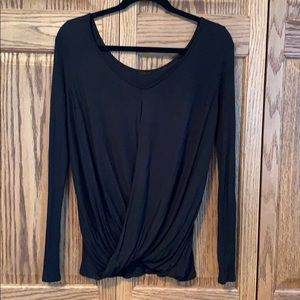 Express long sleeve wrap top